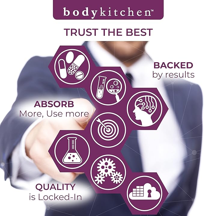 Body Kitchen Collagen + 250 mg Elastin – Supports Skin Hydration, Elasticity & Healthy Aging, Unflavored Powder (30 Servings)