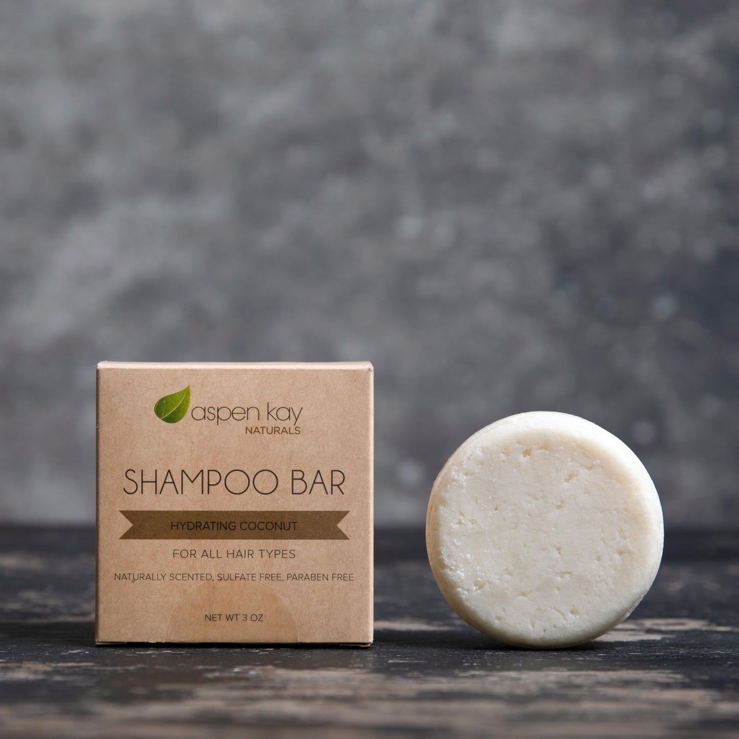 Coconut & Argan Oil Shampoo Bar, Deep Moisturizing for Dry Damaged Hair. Hydrating & Nourishing Solid Shampoo for Curly, Coily & Color Treated Hair, Vegan & Sulfate Free, USA Made. 3 oz.