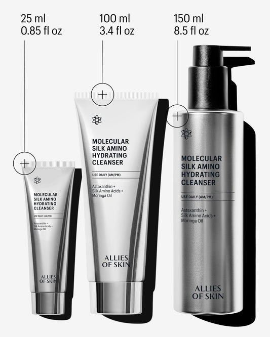 Allies of Skin Molecular Silk Amino Hydrating Cleanser Deluxe