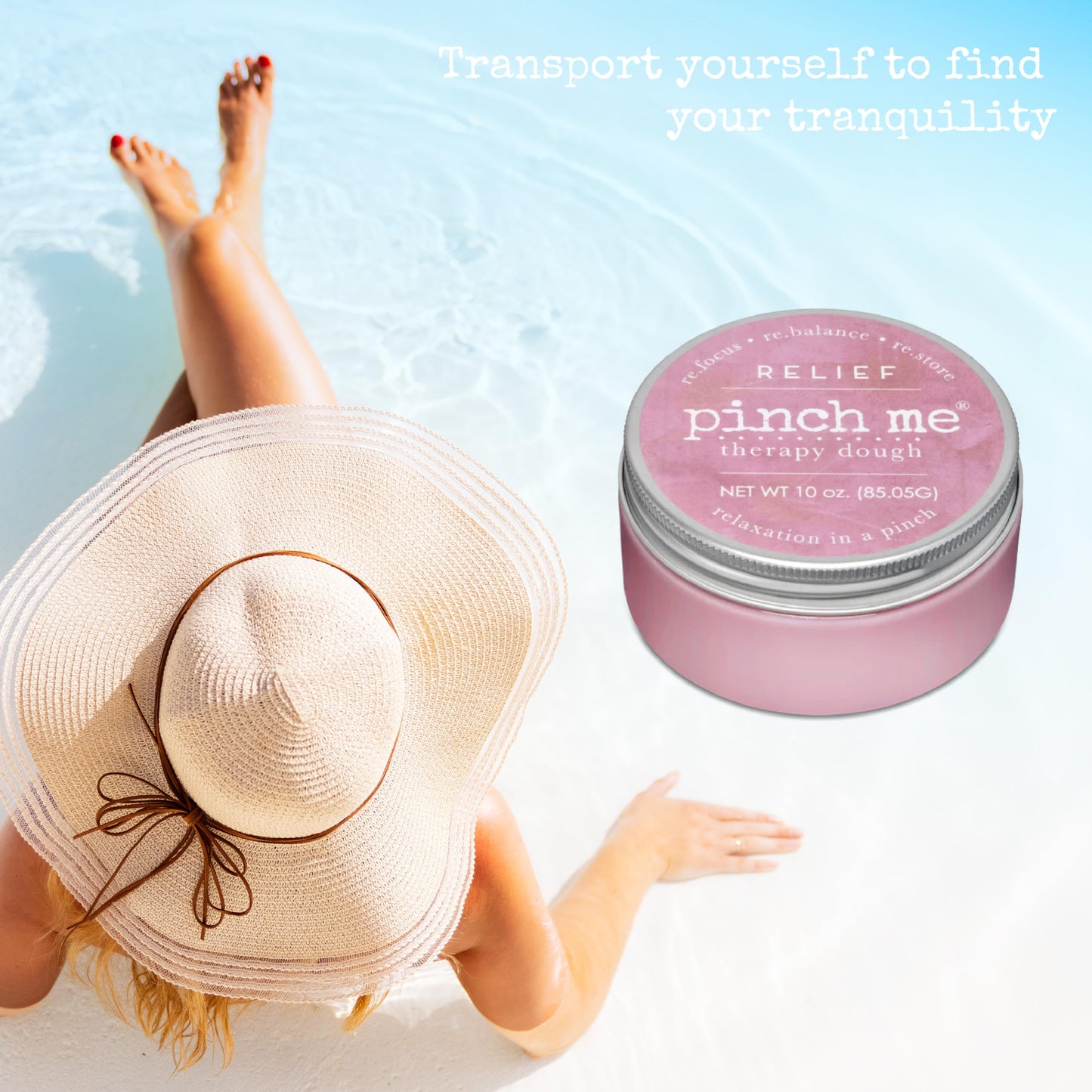 Pinch Me Therapy Dough - Holistic Aromatherapy Stress Relieving Putty - 10 Ounce (Relief)