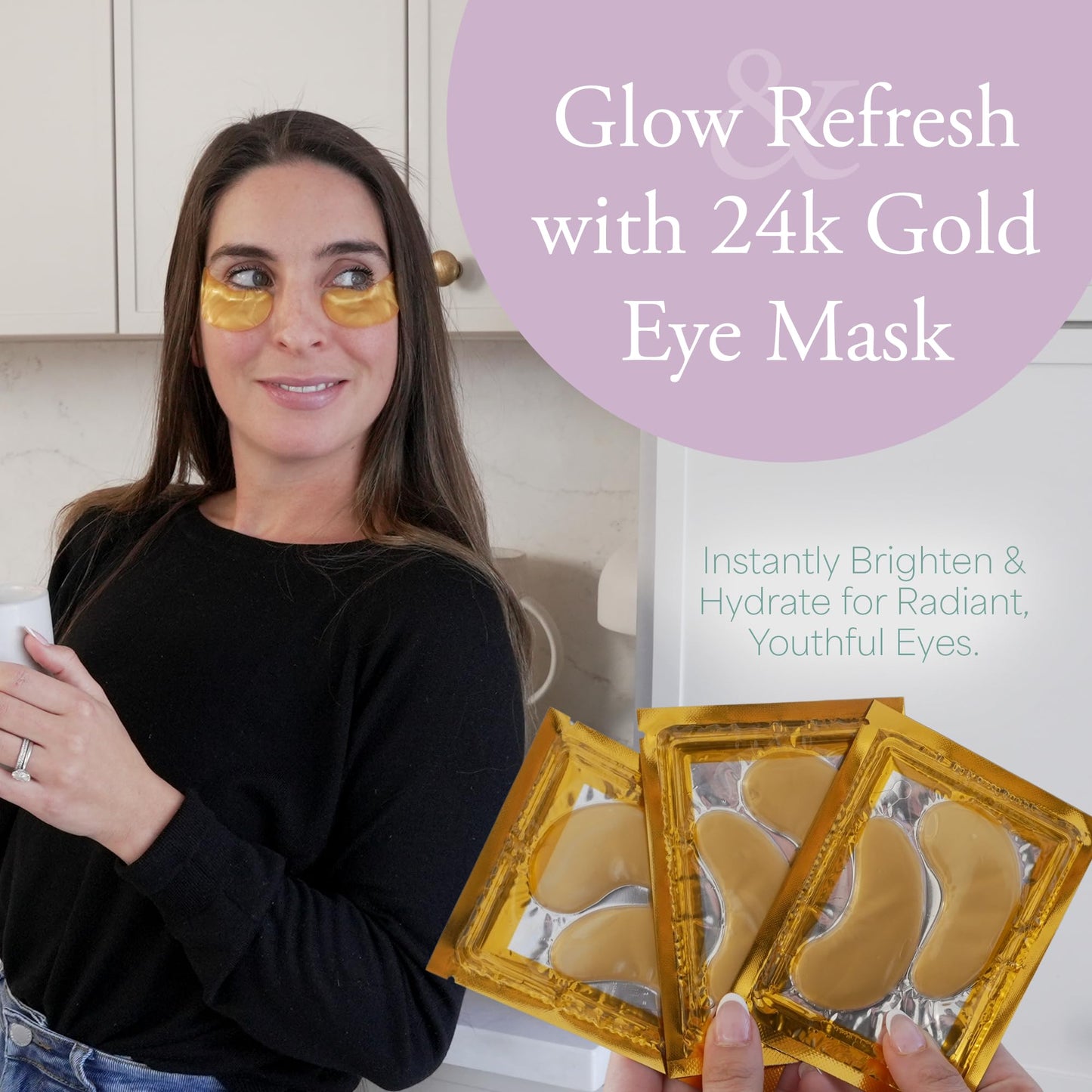 Satavi Naturals The Mini Spa Retreat - Home Spa Kit Including 24K Gold Eye Mask, Bath Bombs & Sugar Scrubs, Candle & Self-Heating Steam Eye Mask - Pampering, Relaxation & Self Care Gifts for Women