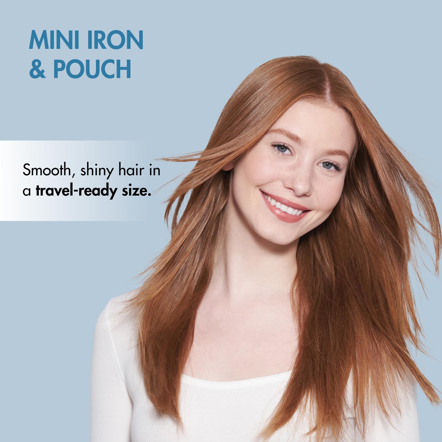 BaBylissPRO Nano Titanium Mini Straightening Iron Blue 0.5 Inch