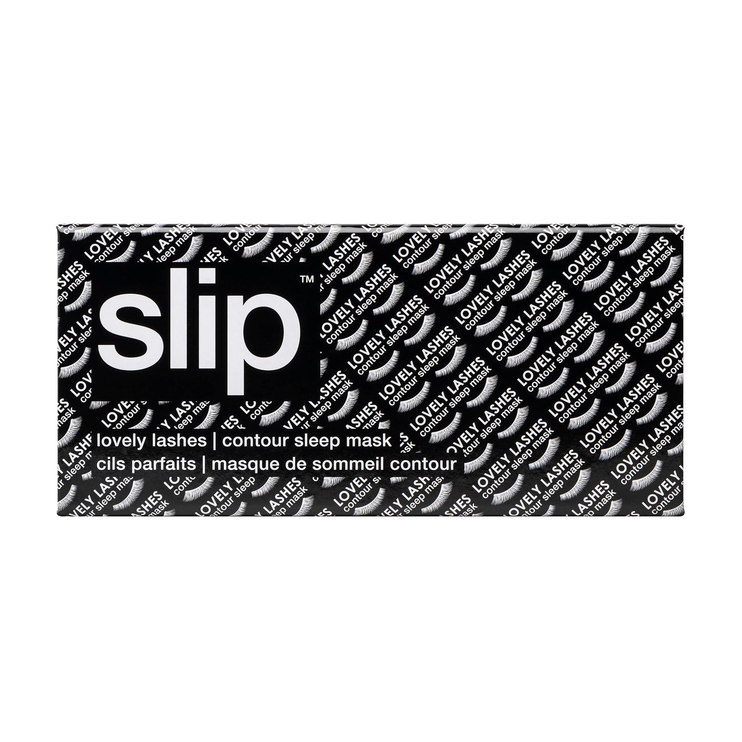 slip Contour Sleep Mask | 100% Pure Mulberry Silk, Ultra Soft | Contoured Design, Prevents Eye Pressure | Adjustable Strap, Ideal for Travel - Black
