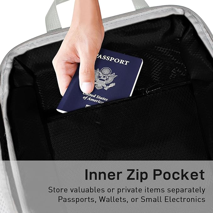 Compression Packing Cubes for Travel 6 Set Expandable Packing Organizers Durable Luggage Bags Organizers for Suitcases Travel Accessories (Black)