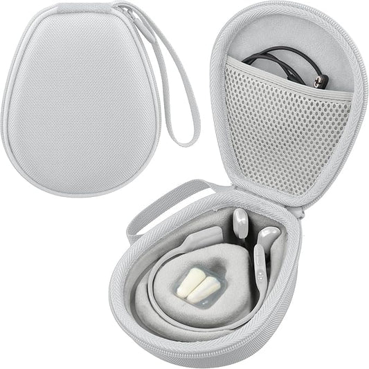 co2CREA Hard Case for SHOKZ New OpenRun Pro 2/1/Mini, OpenRun Standard/Mini, OpenMove, OpenSwim Pro, OpenSwim, Compatible with All SHOKZ Open-Ear Bone Conduction Sport Headphones, White Case