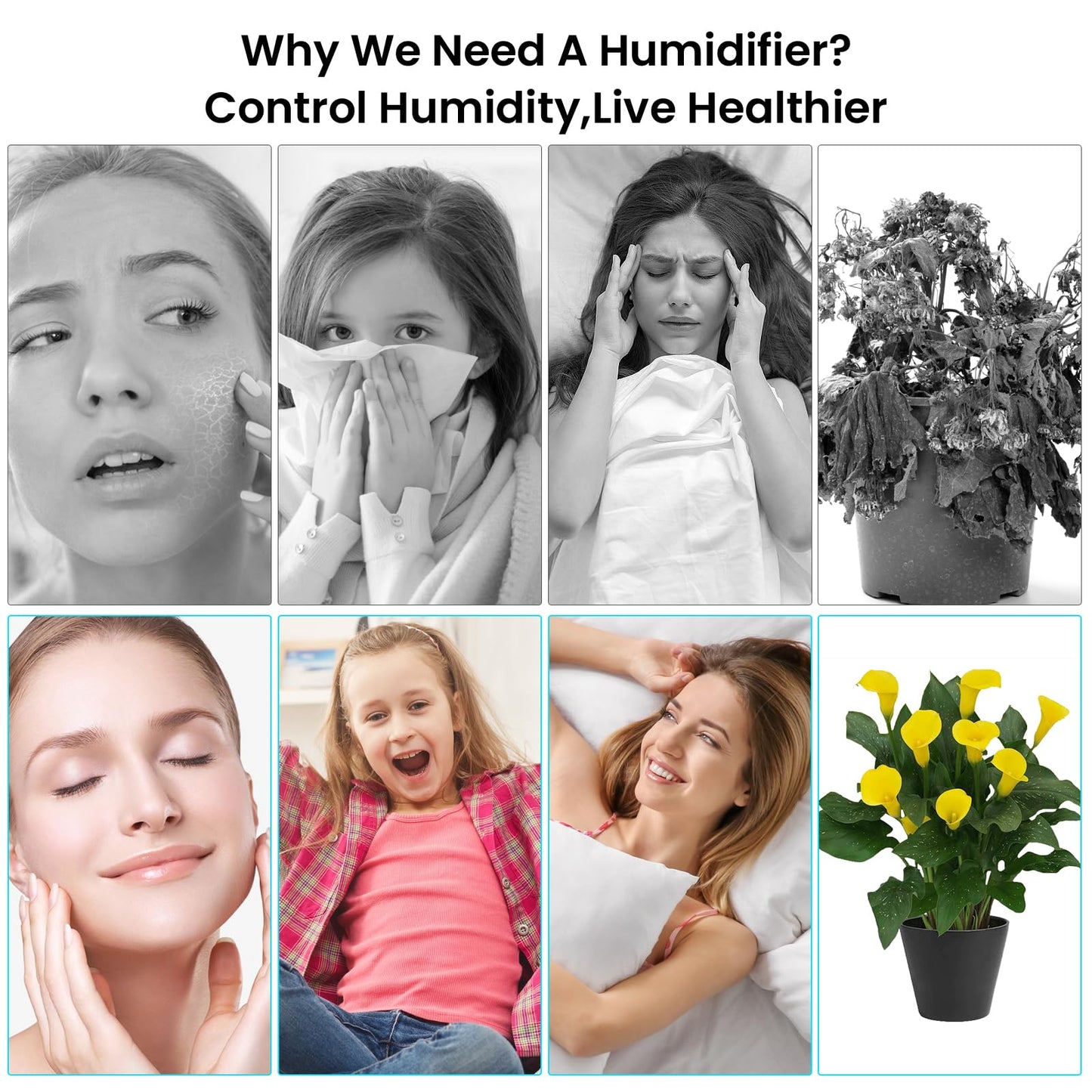 Portable Small Humidifier, WUTAER USB Personal Desktop Humidifier for Car, Office Room, Bedroom, Auto Shut-Off, 2 Mist Modes, Super Quiet(220ml, Green)