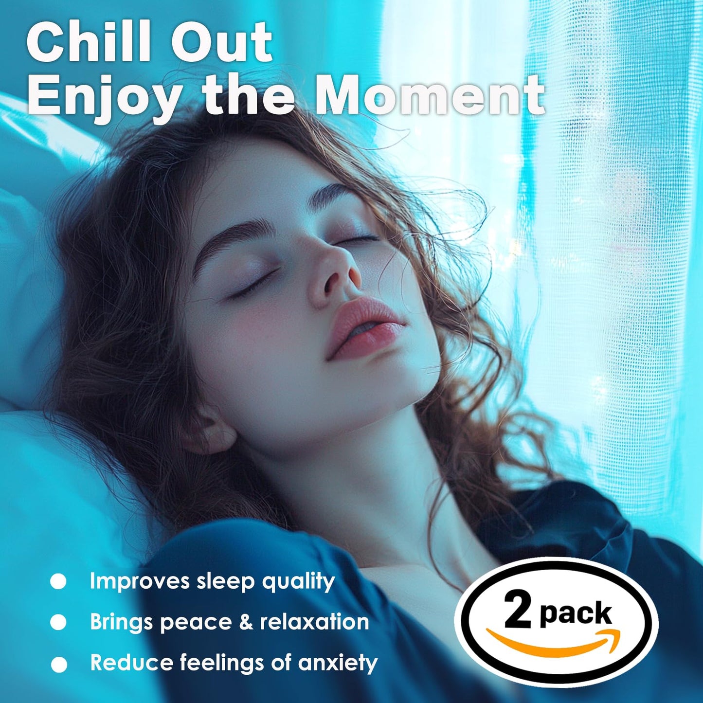 2-Packs Serenity & Calm Essential Oil Roll On-100% Natural Stress Relief & Relaxation Aromatherapy - Self Care Gifts for Women - Nurse Essentials by VUTOLLOSA