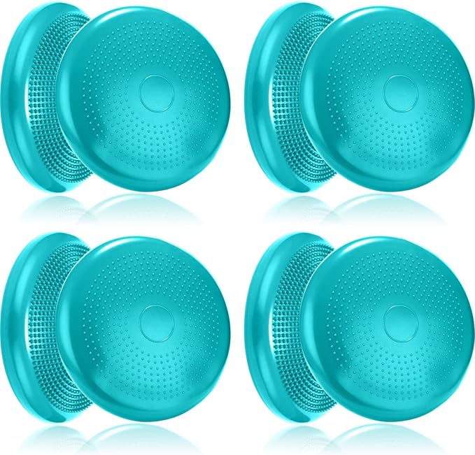 Jerify 4 Pcs Wiggle Seat Flexible Inflated Wobble Cushion Stability Balance Pad Balance Disc Sensory Seat for Men Women Fitness Physical Exercise Improving Posture Home Office