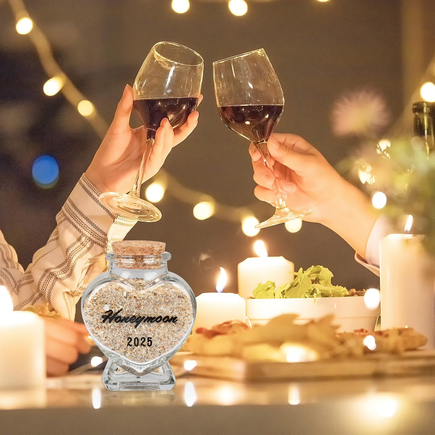 Honeymoon Sand Keepsake Jar 2025 - Honeymoon Gifts for Newlyweds Couple,Wedding,Engagement Vacation Travel - Wedding Gifts with Unique Romantic (Honeymoon Jar 2025)