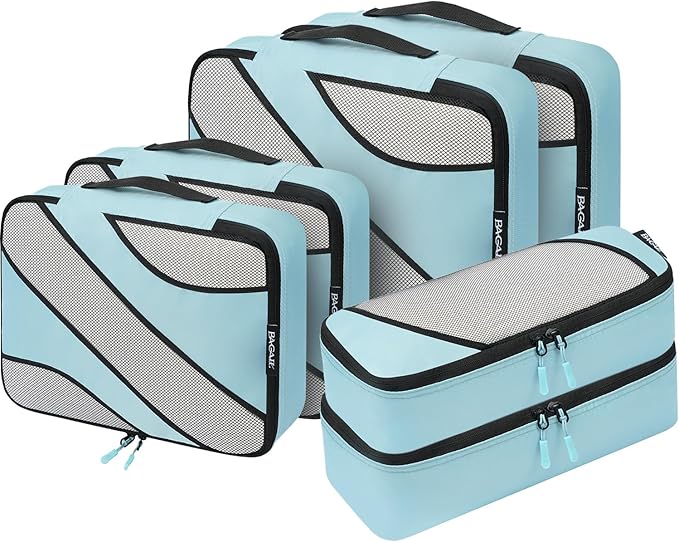 BAGAIL 6 Set Packing Cubes,Travel Luggage Packing Organizers