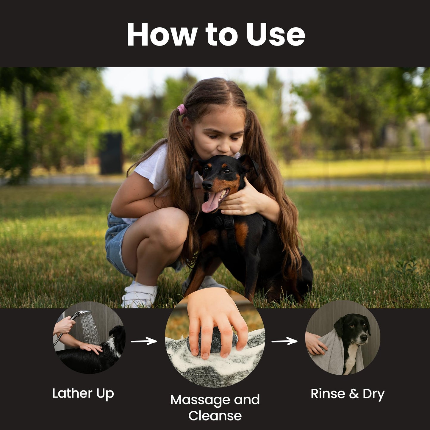 Project Sudz Activated Charcoal Organic Bar Shampoo for Dogs | Odor Eliminating Dog Shampoo Bar (1)