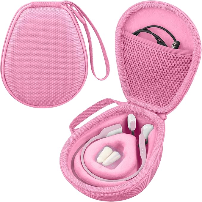 co2CREA Hard Case for SHOKZ New OpenRun Pro 2/1/Mini, OpenRun Standard/Mini, OpenMove, OpenSwim Pro, OpenSwim, Compatible with All SHOKZ Open-Ear Bone Conduction Sport Headphones, Pink Case