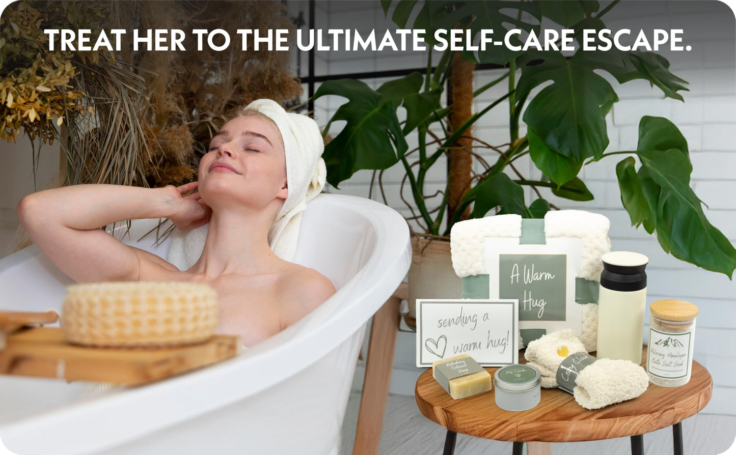 A Warm Hug Gift Box for Women - Cozy, Relaxing Self Care, Get Well, Sympathy, Thinking of You - Thoughtfully Curated Box for Her