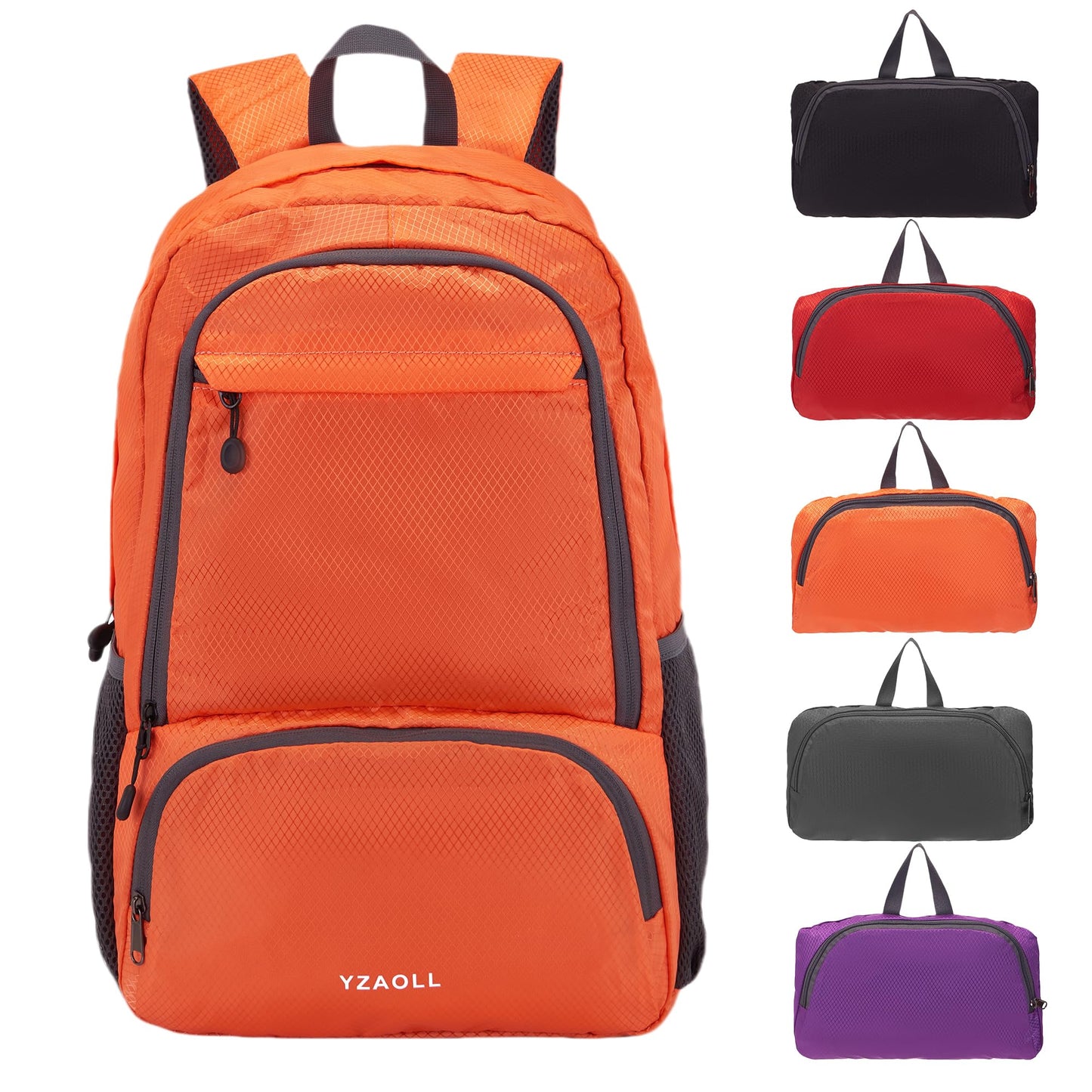 YZAOLL 30L Lightweight Packable Travel Hiking Backpack Daypack Foldable Backpack Water Resistant Daypack for Women Men