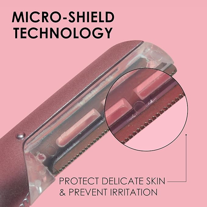 JAPONESQUE SKINTherapy LumeBlade Facial Dermaplane Razor with Soothing, Red Light Therapy at the Blade, Includes 2 Replacement Blades