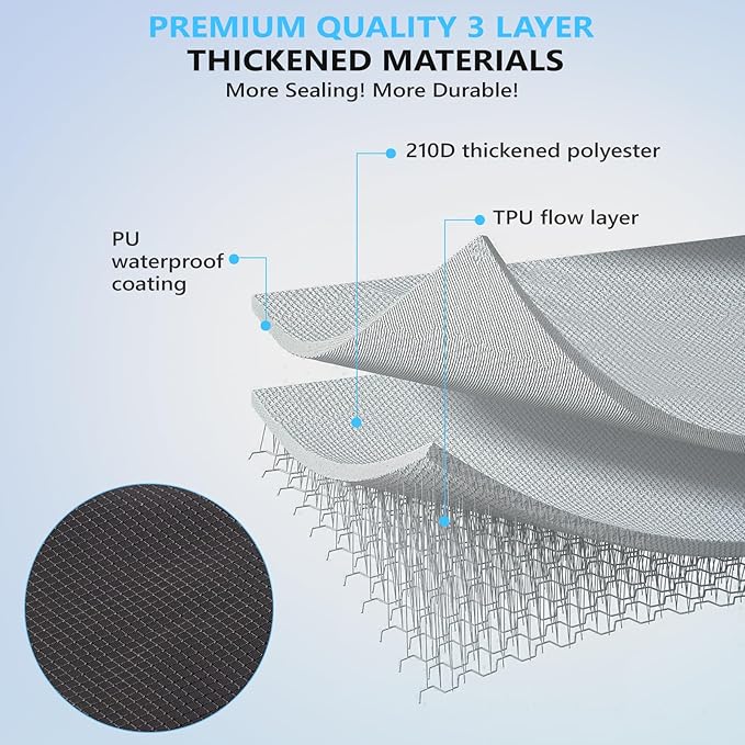 2PC Professional Vacuum Bags for Travel, Dobaly IP67 Reusable Vacuum Compression Bags for Suitcases and Backpack Space Saver Vacuum Bags Lightweight&Durable(2 Medium No Pump)