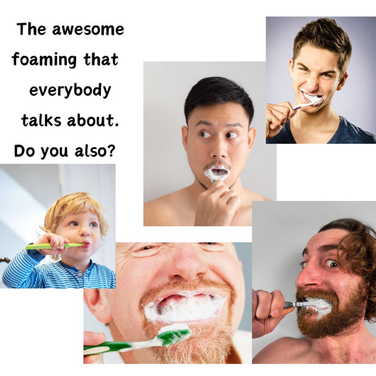 YouClean 90 toothpaste tablets in Refill/Recycle Glass Tube - For Travel and Daily Home Office Use - Nano Hydroxyapatite, Fluoride-Free, Vegan (Mint)