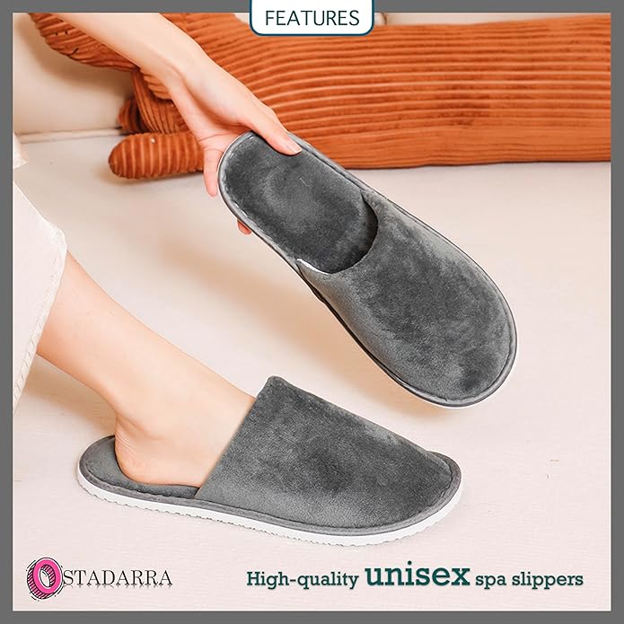6-10 Pairs Spa Slippers, Non Slip Disposable Slippers For Guest, Washable Reusable, Which Can Be Used As Women Men, House, Indoor, Bathroom, Bedroom, Hotel, Bride Slippers