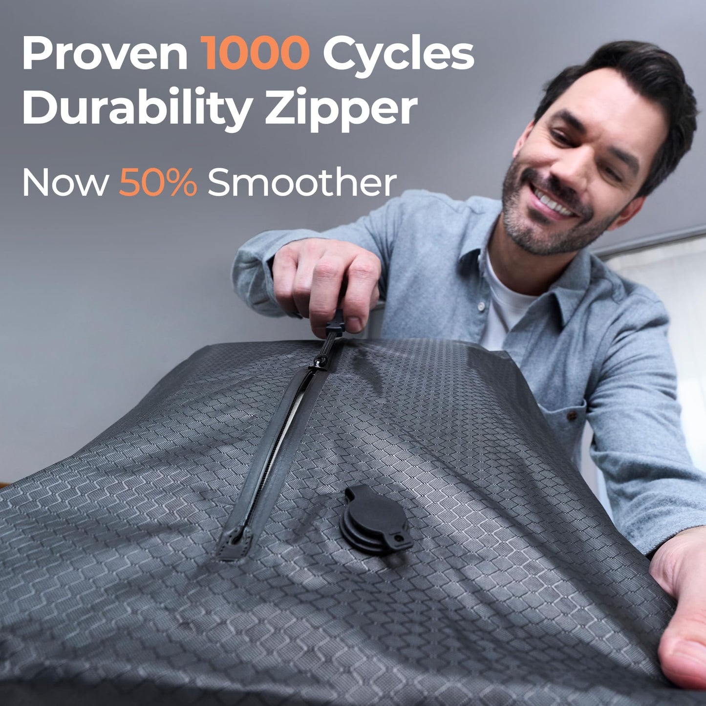 Relime Classic Series Vacuum Bags for Travel Luggage with Wireless Pump, Compression Bags for Carry On Suitcases and Backpack, Vacuum Seal Packing cube for Cloth Packing (2PC + PUMP)