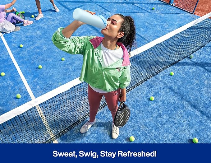 26 oz Insulated Water Bottle with 2-in-1 Straw and Spout Lid, Keep Cold 24H, Leak-Proof, Fits in Car Cup Holder, Stainless Steel Water Bottle for Sports, Trip, Gym, and School (Twilight Night)