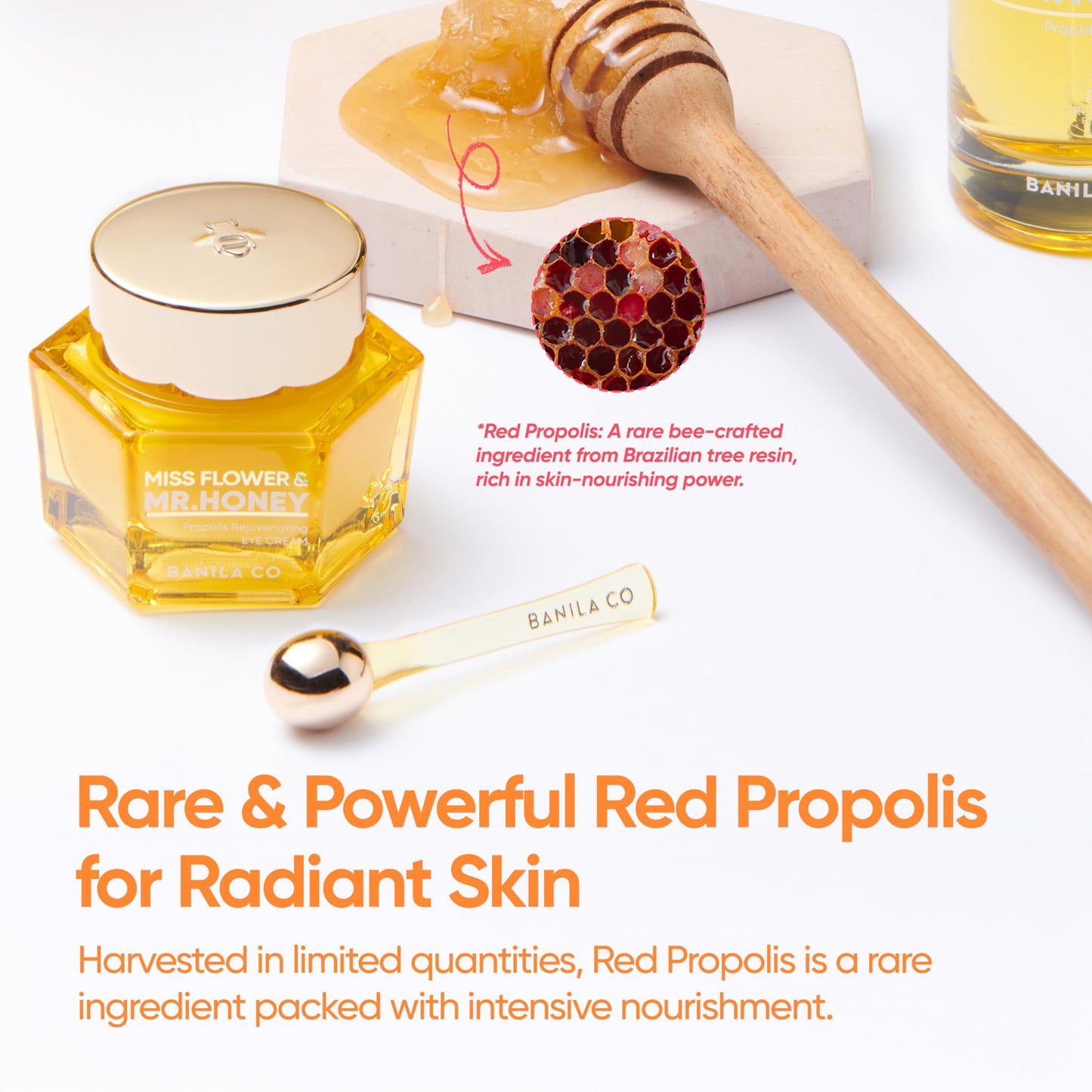 BANILA CO Miss Flower & Mr Honey Propolis Rejuvenating Eye Cream | Nourishing Moisturizer with Propolis Extract & Royal Jelly | Hydrating Korean Skincare for Youthful Radiance (20 ml / 0.67 oz)