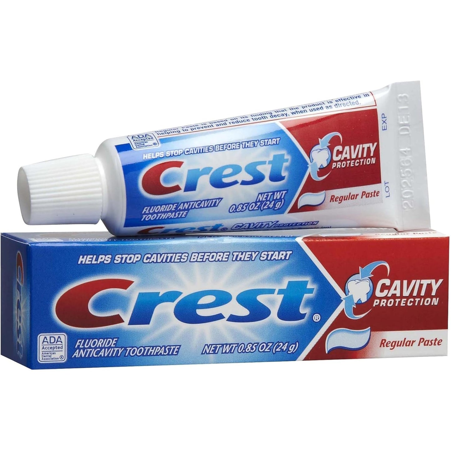 Crest Cavity Regular Toothpaste, Travel Size .85 oz. (Pack of 24)