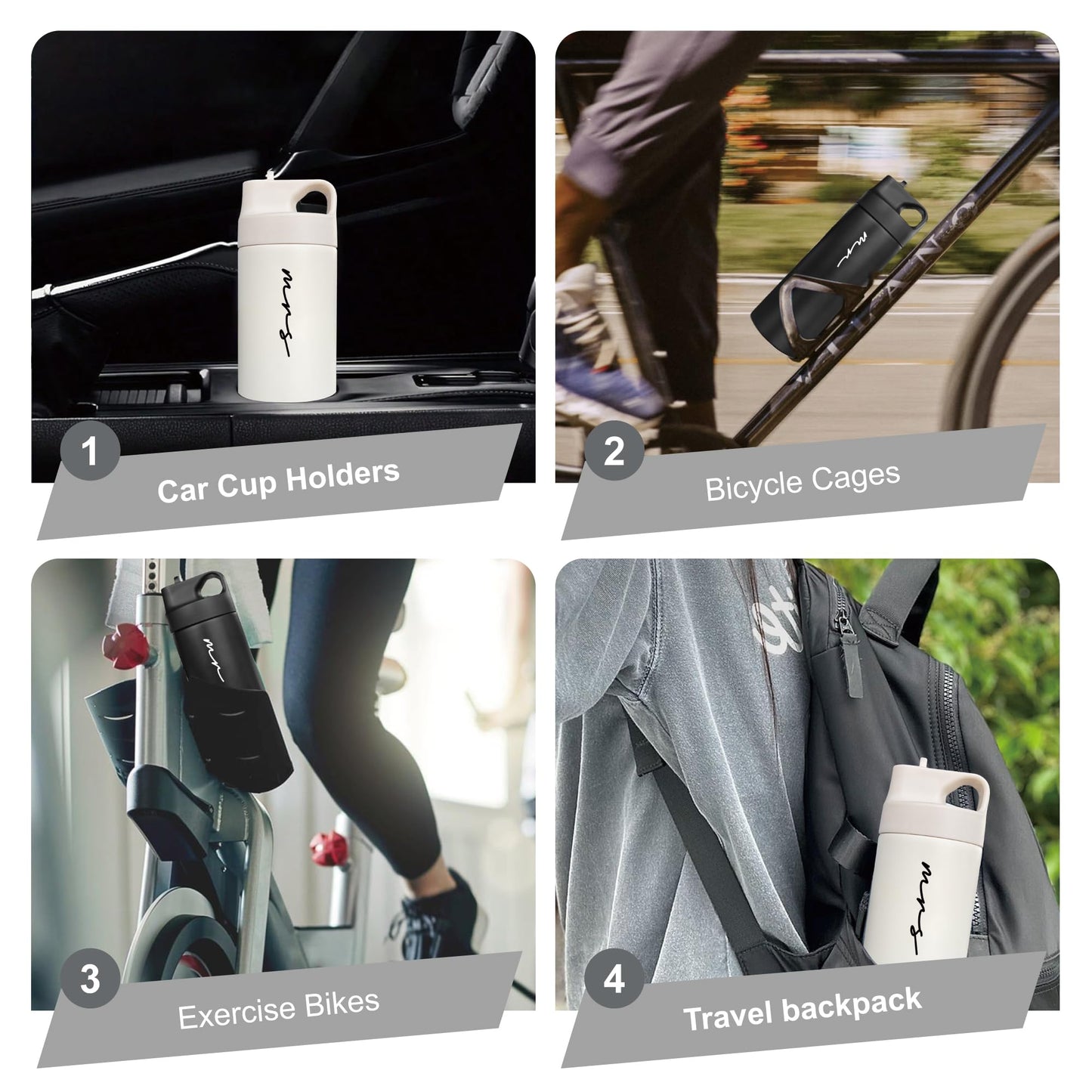 Mr&MrsGifts Couples Gifts Travel Tumblers Set of 2 Mr and Mrs Honeymoon Travel Mugs 16oz Double-Walled Insulated Cups for Wedding Bridal Shower Gifts(XZ-MM)