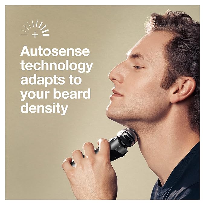 Braun Electric Razor for Men, Series 9 Pro 9465cc Wet & Dry Electric Foil Shaver with ProLift Beard Trimmer, Cleaning & Charging SmartCare Center, Head Shavers for Bald Men, Noble Metal