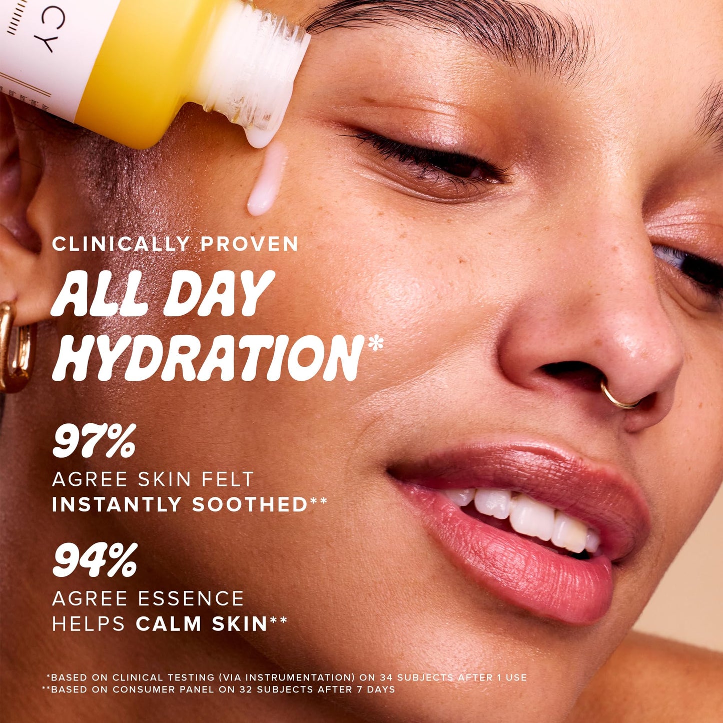 Farmacy Hydrating Essence - Hydrating Honey Milk Toner + Facial Essence to Soothe, Moisturize and Strengthen Skin Barrier - Preps Complexion for Skincare Products or Makeup Application (10ml)