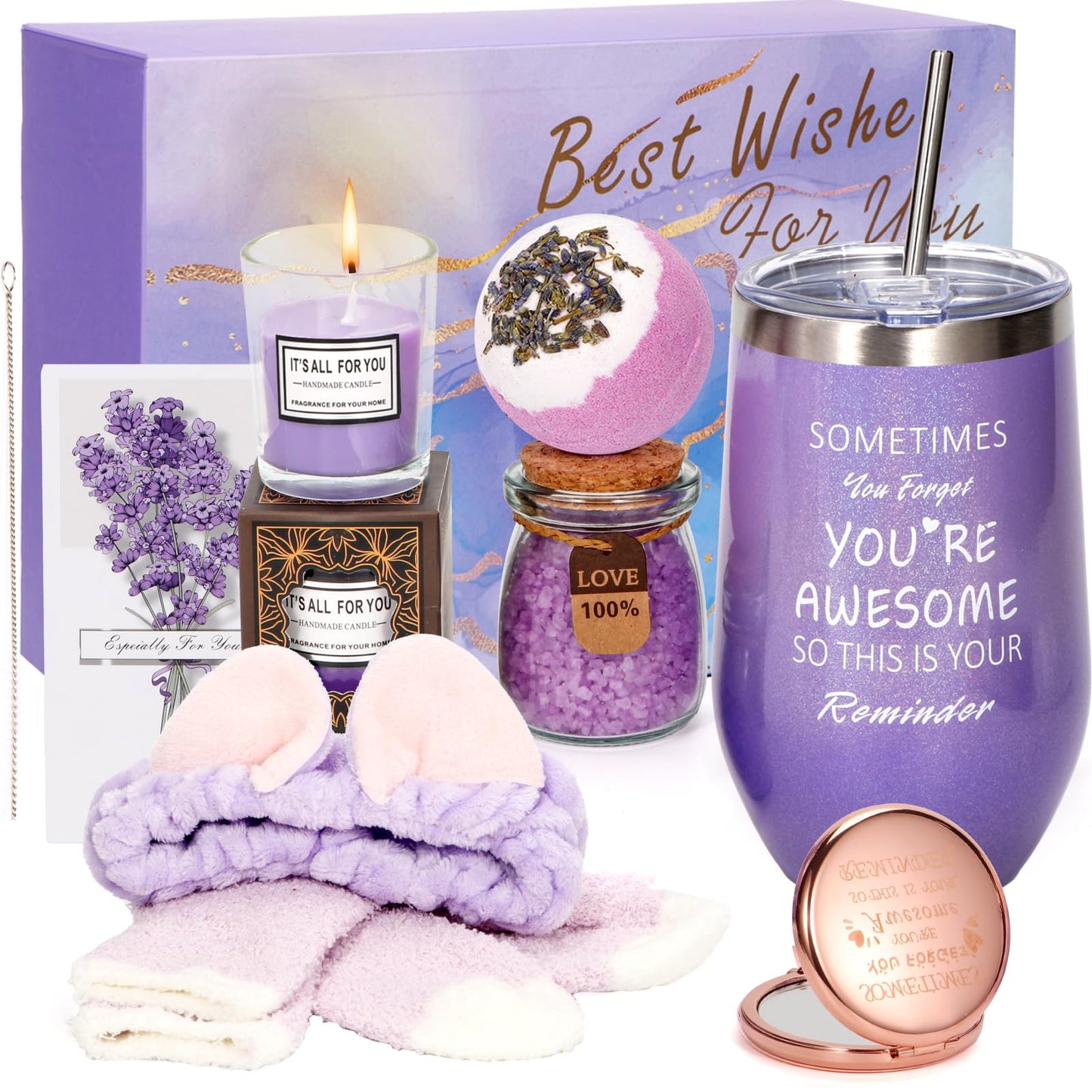 Birthday Gifts for Women, Birthday Gifts Basket for Mother's Day Gifts Ideas for Birthday Box for Best Mom Women Her Sister Wife Grandma