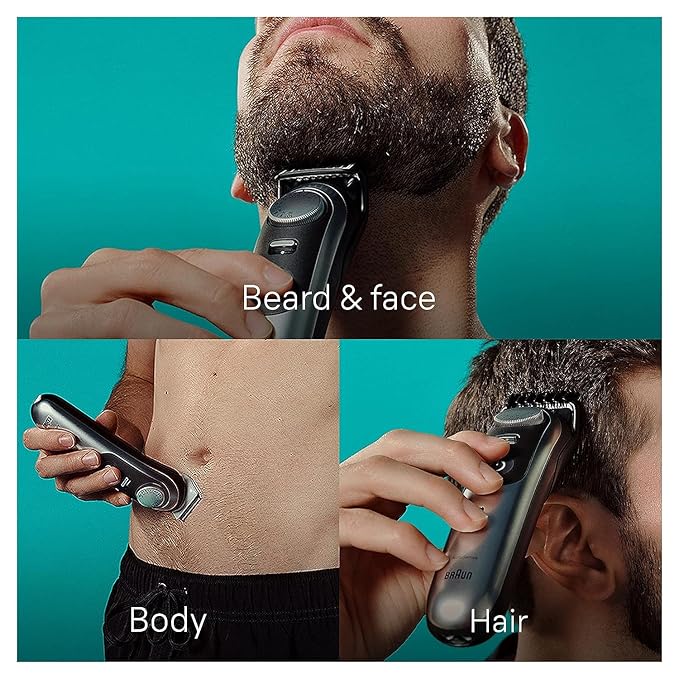 Braun All-in-One Men's Shaving Kit Series 9 9440, 13-in-1 Beard, Face, Nose, Ear Trimmer, Hair Clippers, Body Groomer and Manscaping