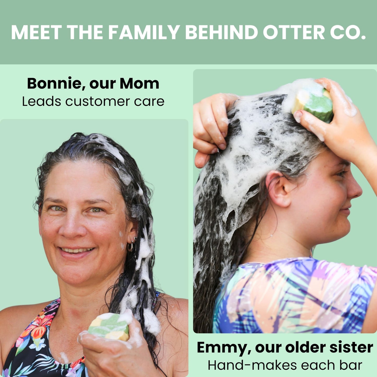 Otter co. Tea Tree and Rosemary Volumizing and Thickening Shampoo Bar - Olive Oil, Green Tea, Nettle, Zinc – Vegan, Sulfate Free & Non Toxic – Women and Mens Shampoo, All Hair Types, Made in USA