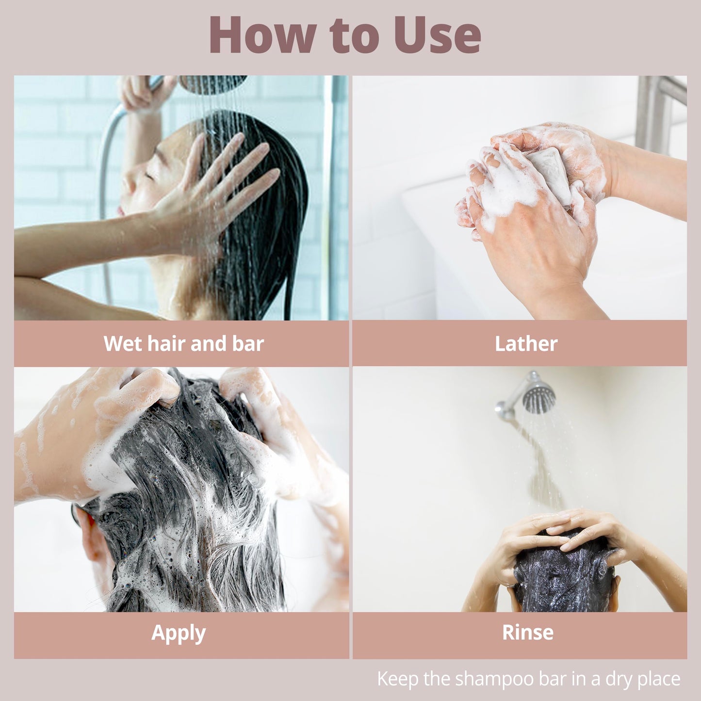 Opuluxe 2-in-1 Shampoo and Conditioner Bar – All Hair Types - Strengthening & Moisturizing with Rice Protein, Argan Oil, Shea Butter – Fresh Floral Musk – 80+ Washes – Made in Korea