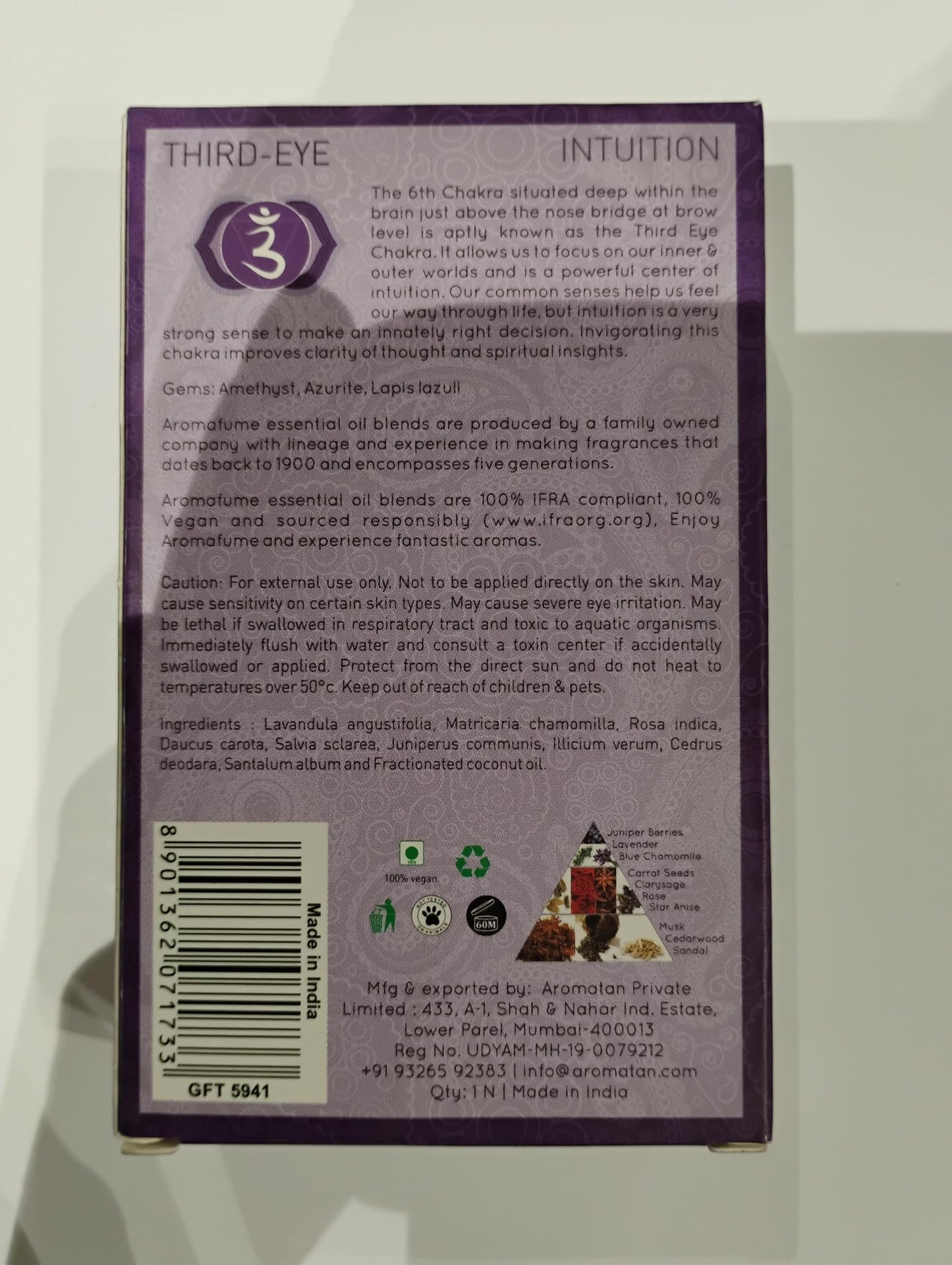 7 Chakra Essential Oil Roll-On Blend Gift Set by Aromafume | 7x 6ml/0.2 fl oz | Aromatherapy Oils for Meditation, Chakra Balance | Yoga & Reiki Gifts | Essential Oil Set for Plexus, Root Chakra & more