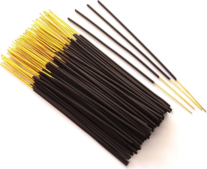 Artisan Hand-Dipped Incense Sticks - Premium 105 Pack Variety Set - 7 Different Scents - Aromatherapy - Free Incense Holder