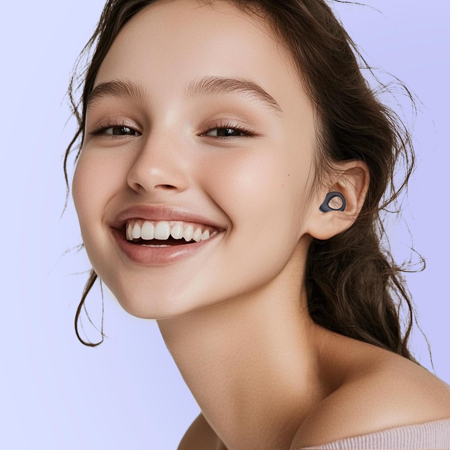 Ear Plugs for Sleeping Noise Cancelling, Reusable Silicone Earplugs for Sleeping, Noise Reduction, Deep Focus, Travel, High Fidelity Hearing Protection, 30dB Noise Reduction（Black）