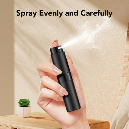 Laimiod 5PCS Perfume Atomizer Travel, Refillable Cologne Containers, Dispenser Spray Empty Bottle for Liquid Dispenser (5 Colors)