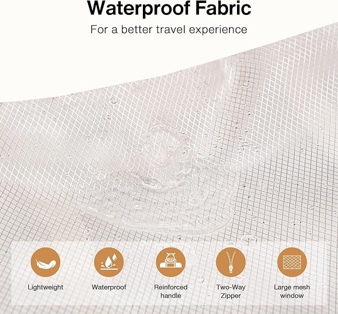 5 Set Packing Cubes Travel for Luggage Durable Suitcases Organizer Bags Lightweight Airplane Travel Vacation Essentials Accessories for Carry on (Cream)