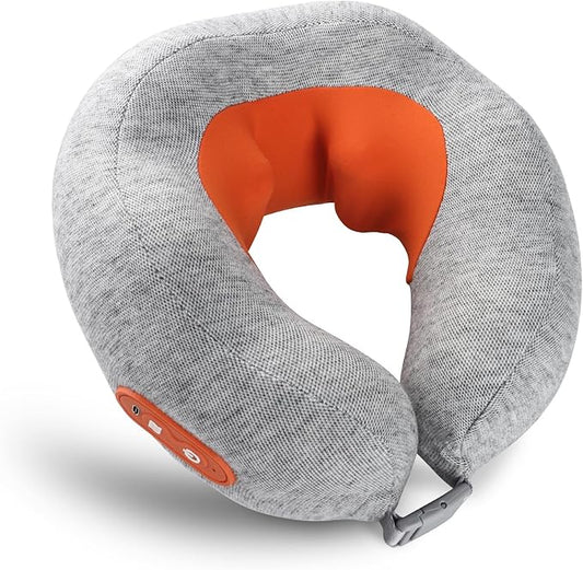 Howdy Shiatsu Neck Massager with Heat, 2-in-1 Portable Travel Cervical Support Pillow for Neck Relax, 2025 for Mom Dad Women Men