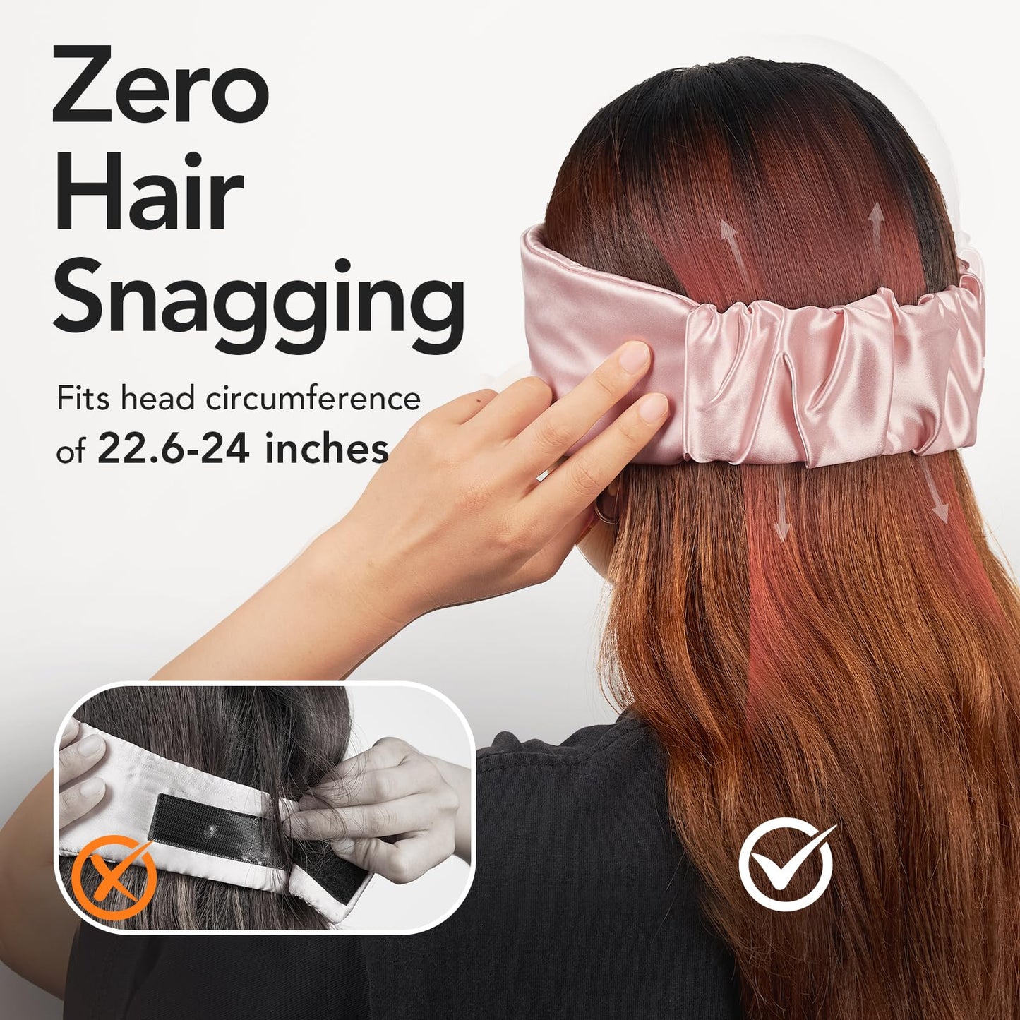 LitBear 100% Mulberry Silk Sleep Mask for Women & Men, Soft and Comfortable Eye Mask for Side Sleepers, Blackout Sleeping Mask for Home, Travel, Office, or Napping (Pink)