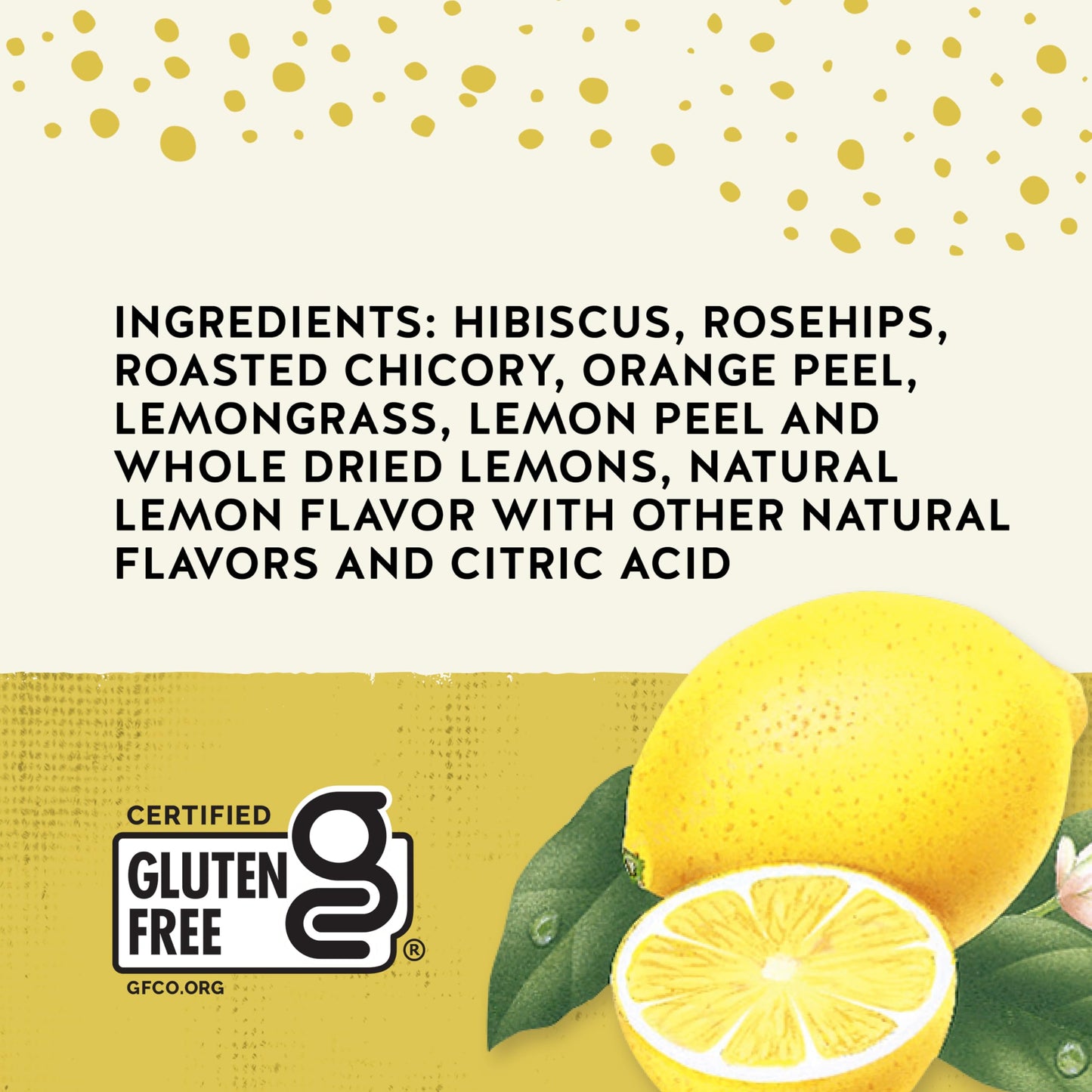 Celestial Seasonings Lemon Zinger Herbal Tea, Caffeine Free, 20 Tea Bags Box