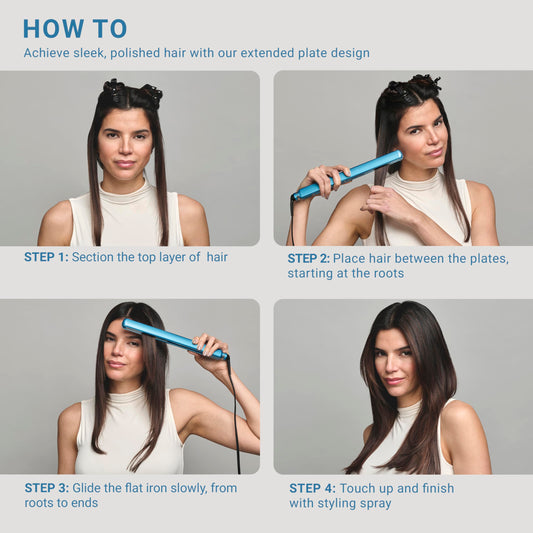 BaBylissPRO Nano Titanium Flat Iron Hair Straightener , 1/2" Ultra- Thin Hair Straightener Iron for Professional Salon Results and All Hair Types