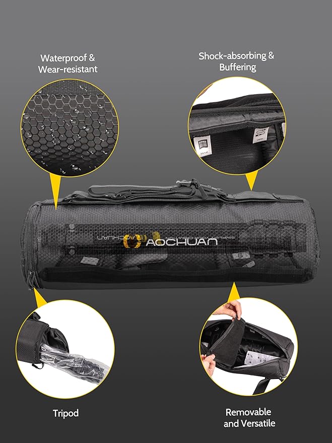 3-Axis Gimbal Stabilizer for iPhone & Android w/RGB Light, Handheld Phone Gimbal for Video Recording w/AI Tracking,1/4 Thread, Extendable Tripod, Padded Carry Bag(Smart X Complete Combo1)