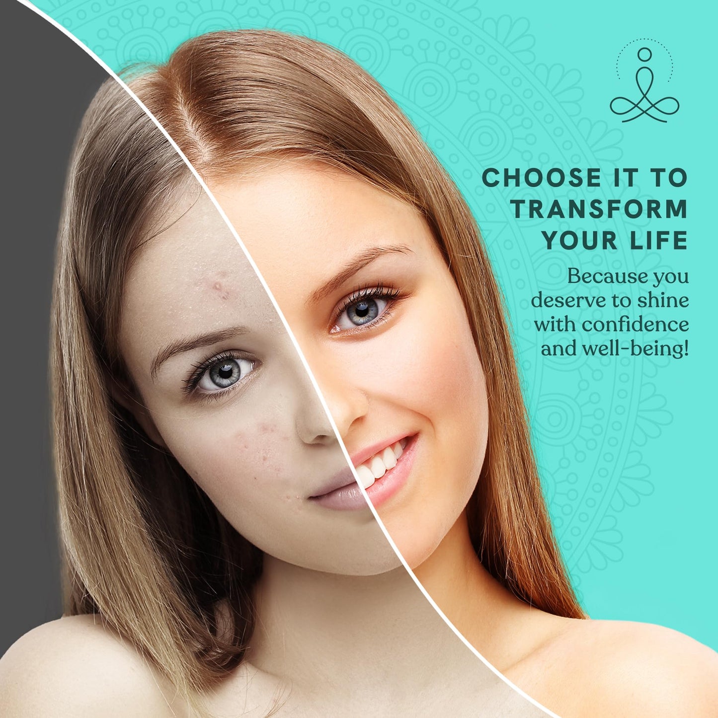 Throat Chakra Facial Serum Essential Oil Blend, Natural & Organic Moisturizing Serum for Face with Sunflower, Argan, Apricot, Rosemary, Lavender Oils for Spiritual Journey, Peace, Deeper Connection