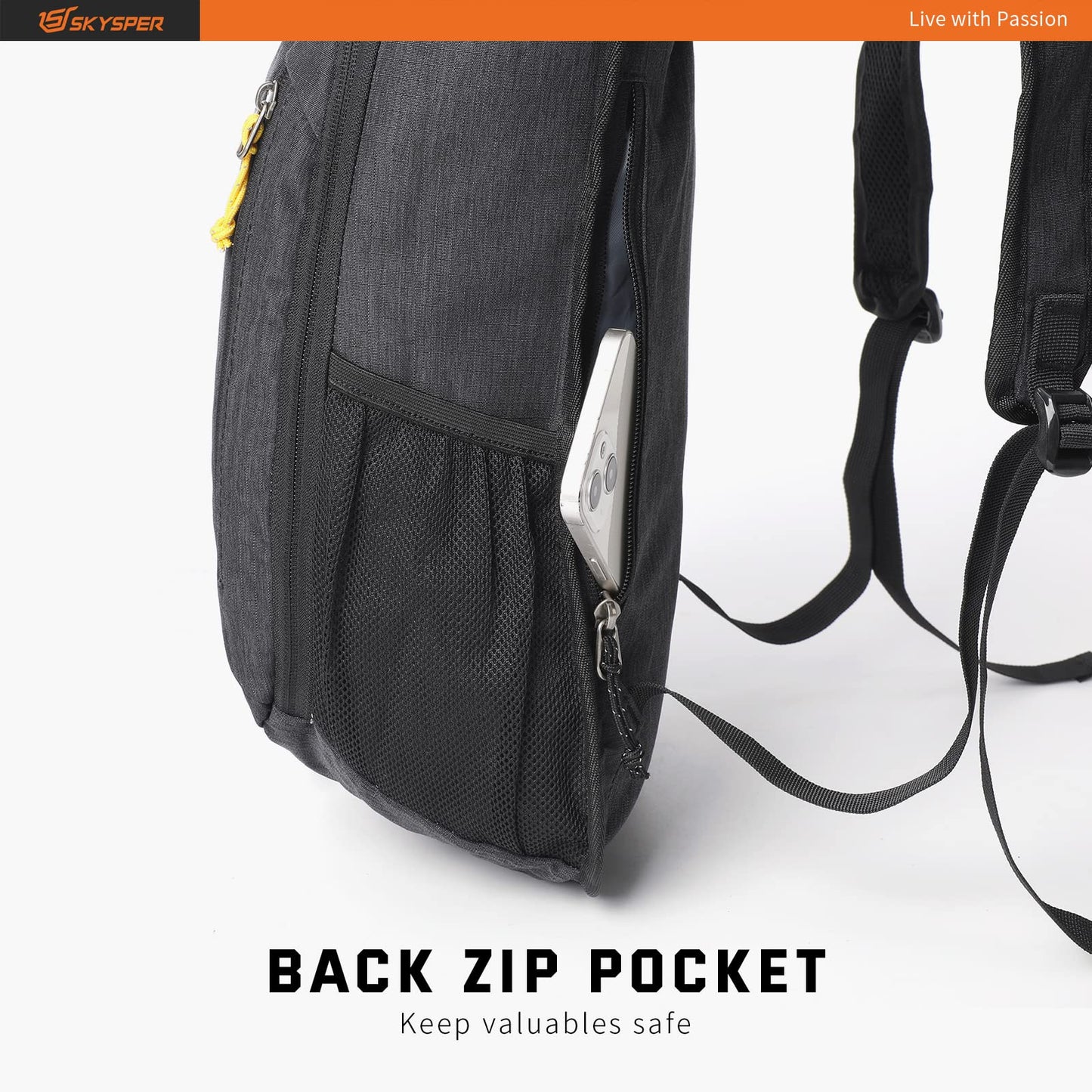 SKYSPER Small Daypack 10L Hiking Backpack Packable Lightweight Travel Day Pack for Women Men