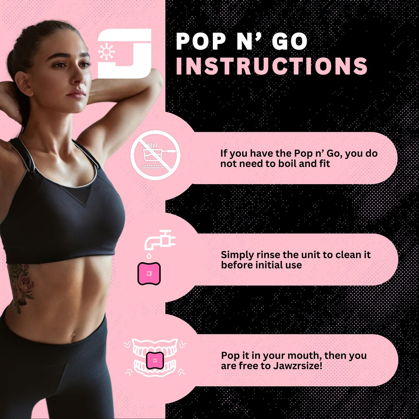 Jawzrsize Jaw Exerciser for Women - Double Chin Reducer, Facial Toner, Neck Exerciser for Younger and Healthier Look Helps Reduce Stress and Cravings Jawline Trainer (Ladies Kit)