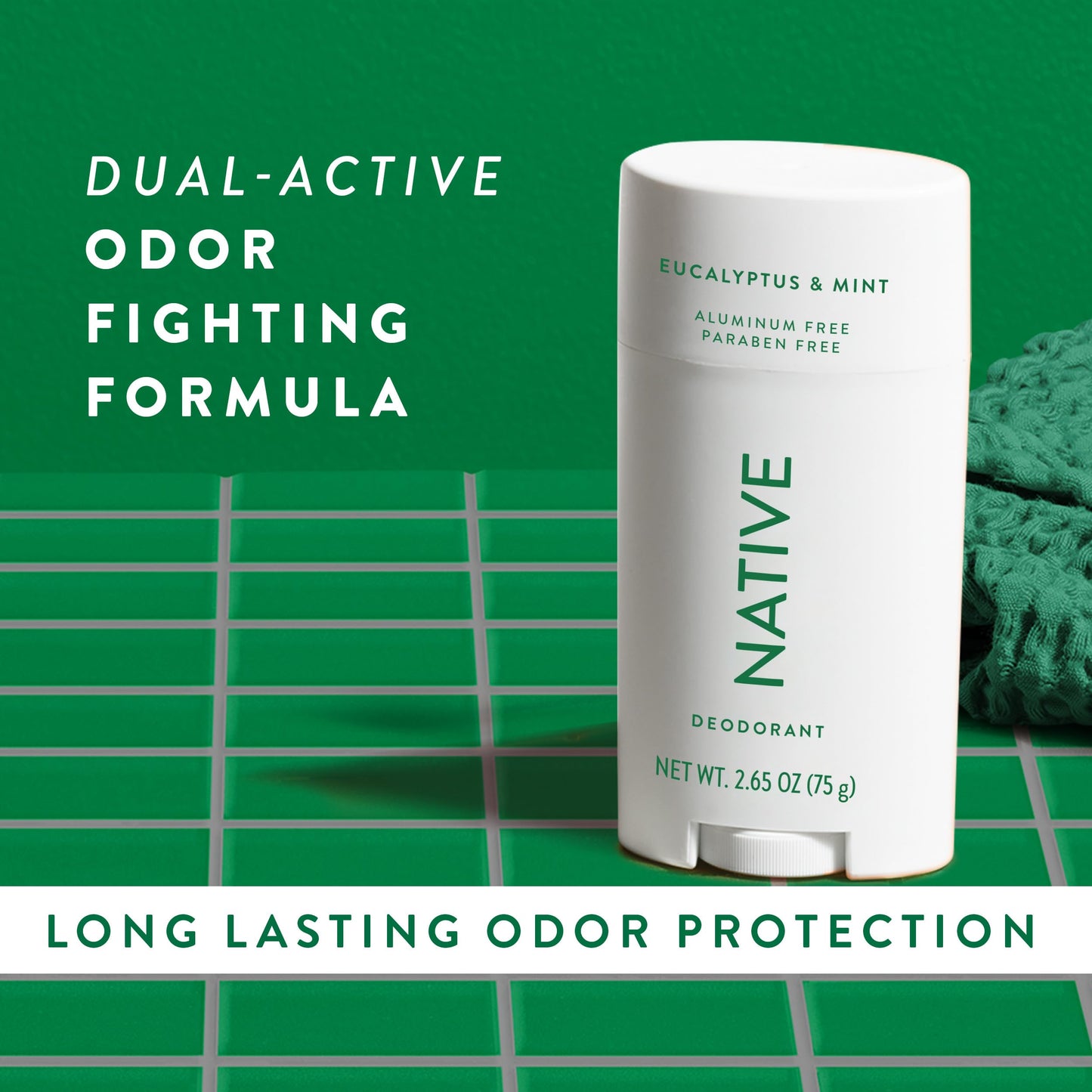 Native Aluminum-Free Clean Deodorant with Natural Derived Ingredients, 72HR odor control | Deodorant for Women and Men, With Baking Soda, Coconut Oil, Shea Butter | Eucalyptus & Mint