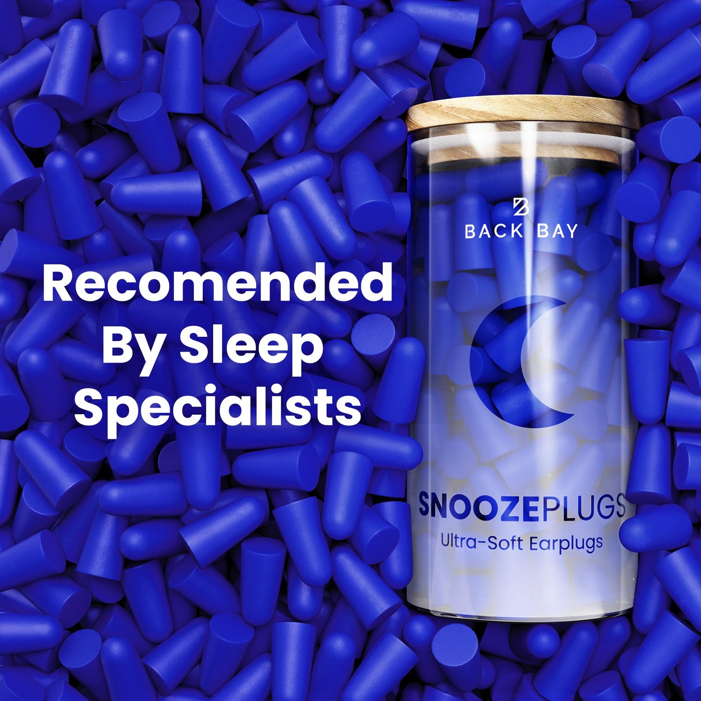 SnoozePlugs Ultra Soft Foam Earplugs for Sleeping, 60 Pairs Comfortable Foam Ear Plugs for Side Sleepers- 33db NRR Nightime Earplugs for Snore Blocking, Noise Canceling Sleep