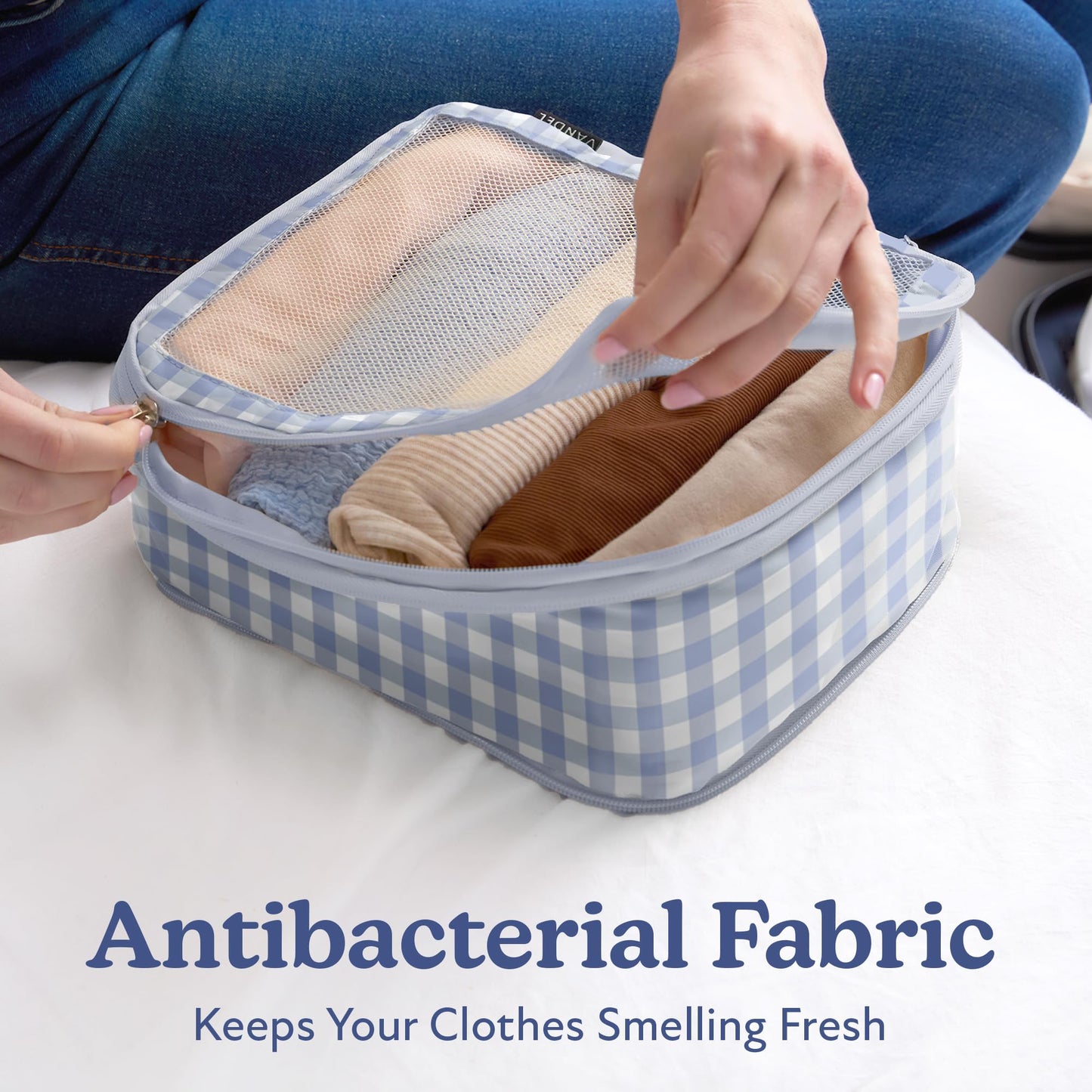 Vandel Space-Saving Compression Packing Cubes for Women, Men, Compressible Carry On Suit Case Organizer Luggage Packing Cubes for Travel Organizer Bags for Luggage and Backpacks, Suitcase Cube