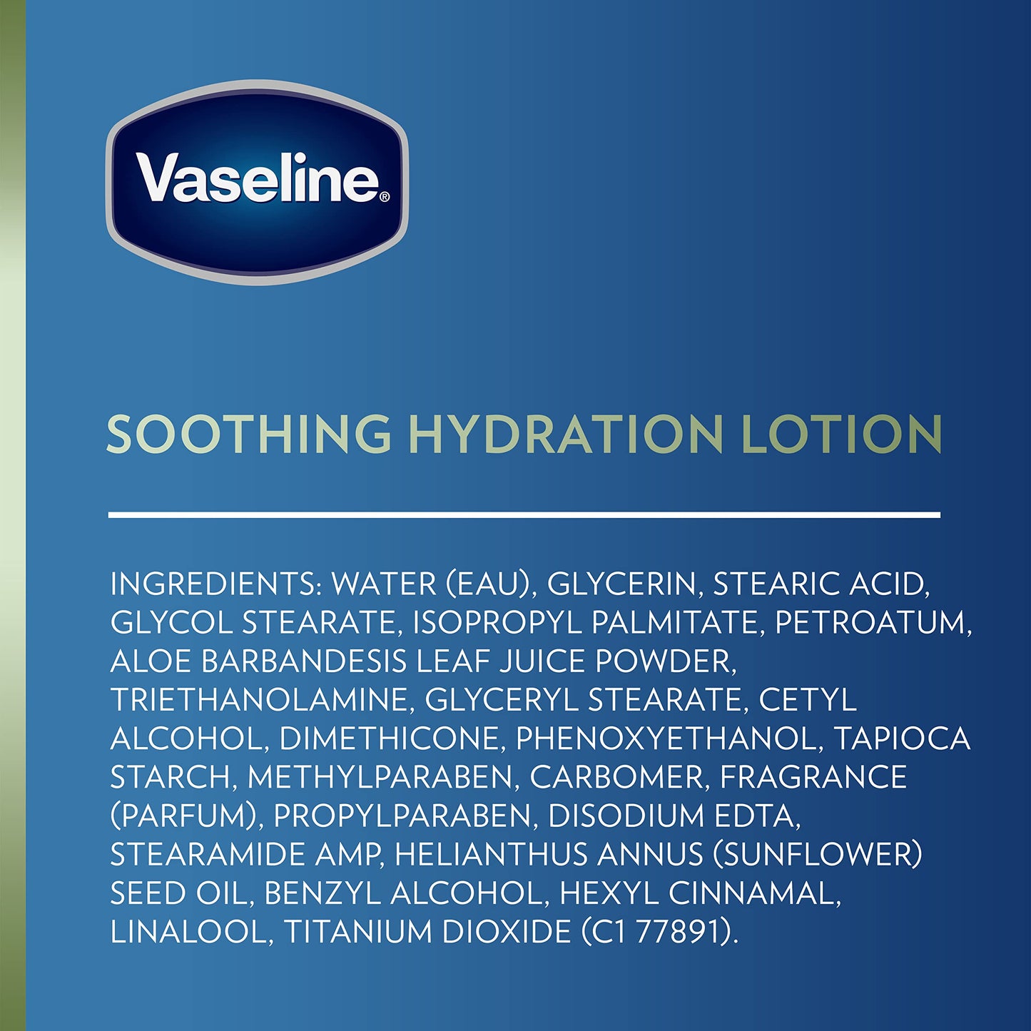 Vaseline Soothing Hydration 2-Pack – Intensive Care Moisturizing Hand and Body Lotion with Aloe, Ultra-Hydrating Lipids, 48 Hours of Moisture, 10 Oz Ea